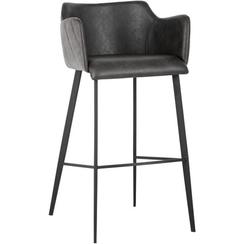 Griffin 38.75 inch Town Grey / Roman Grey Barstool